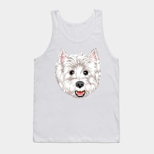 Westie face Tank Top